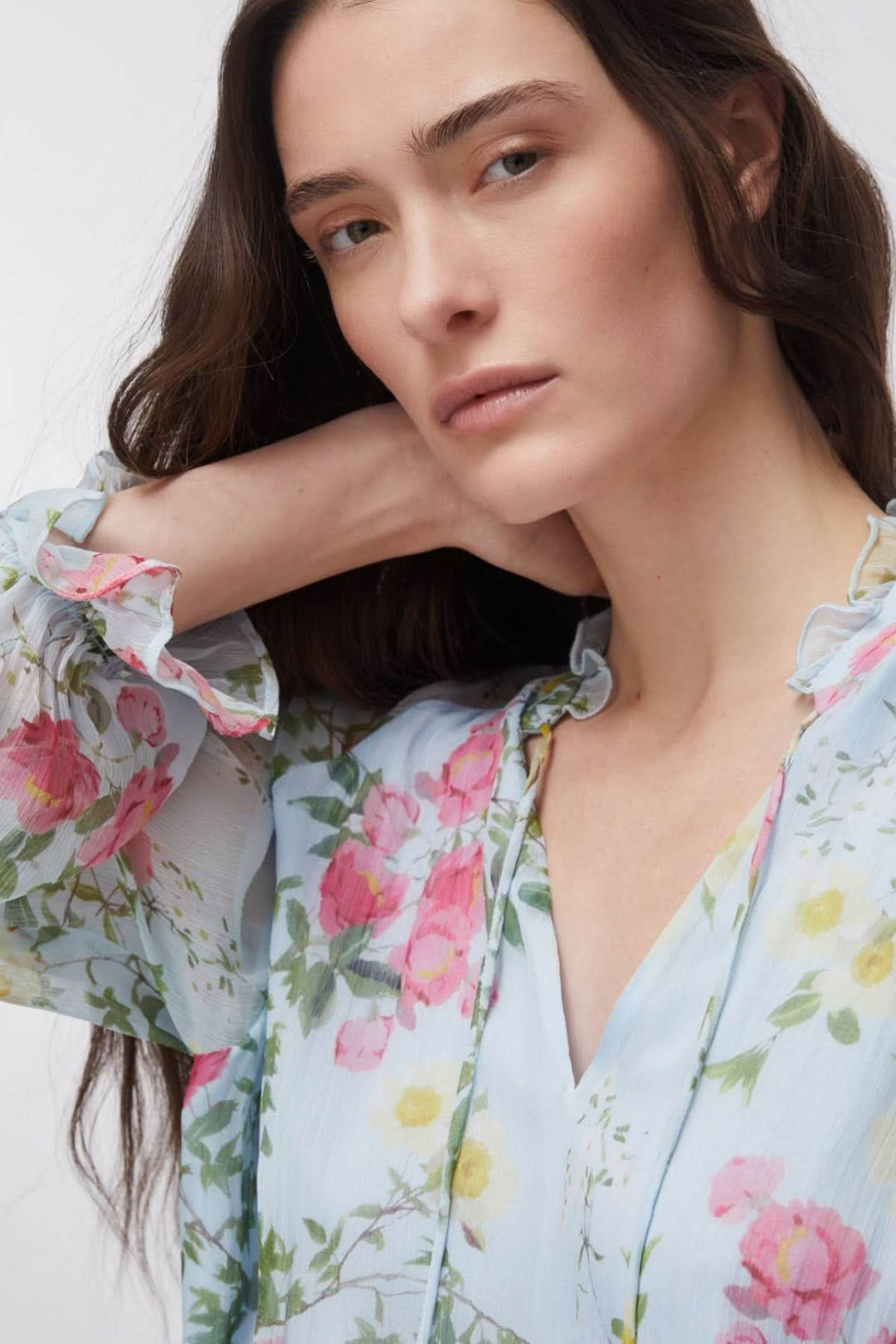 Blouse fluide à imprimé floral