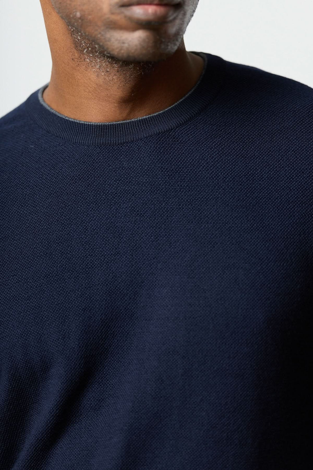 Chandail en laine à col rond