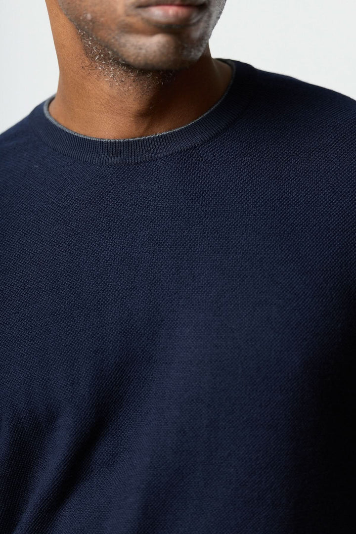 Chandail en laine à col rond