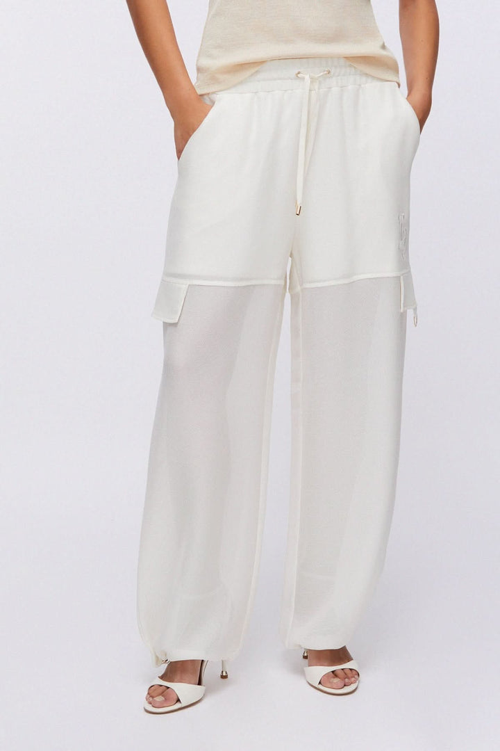 Pantalon jogging large à cordon