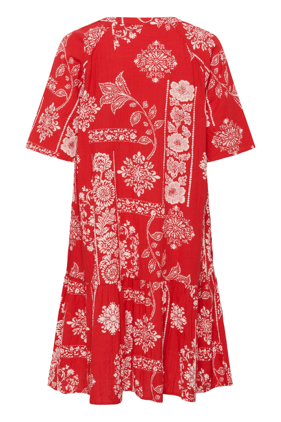 Tiah Short-Sleeve Printed Dress