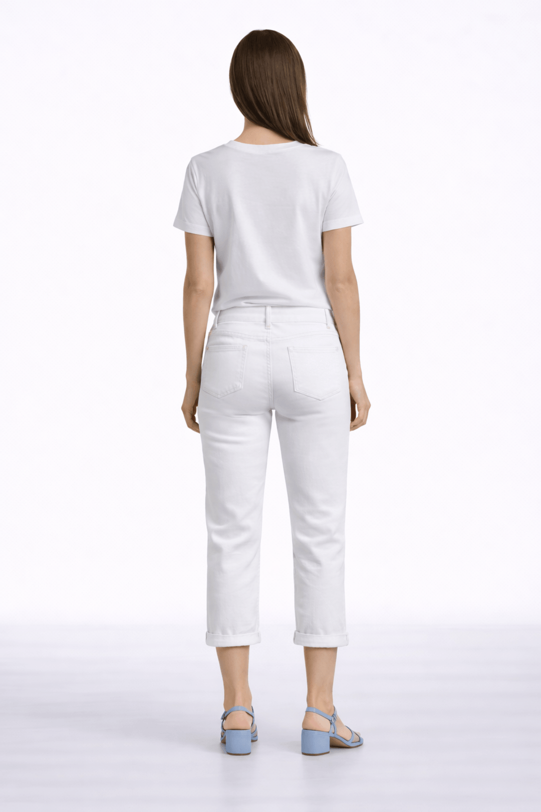 Pantalon capri ajusté
