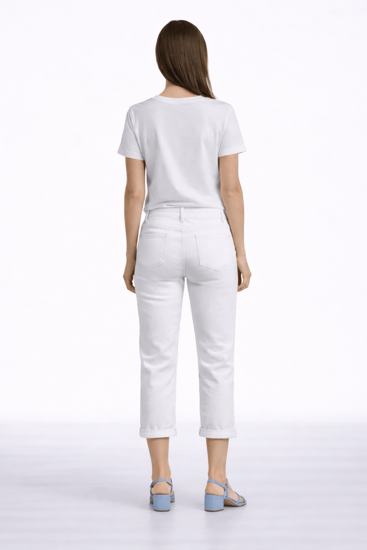 Pantalon capri ajusté
