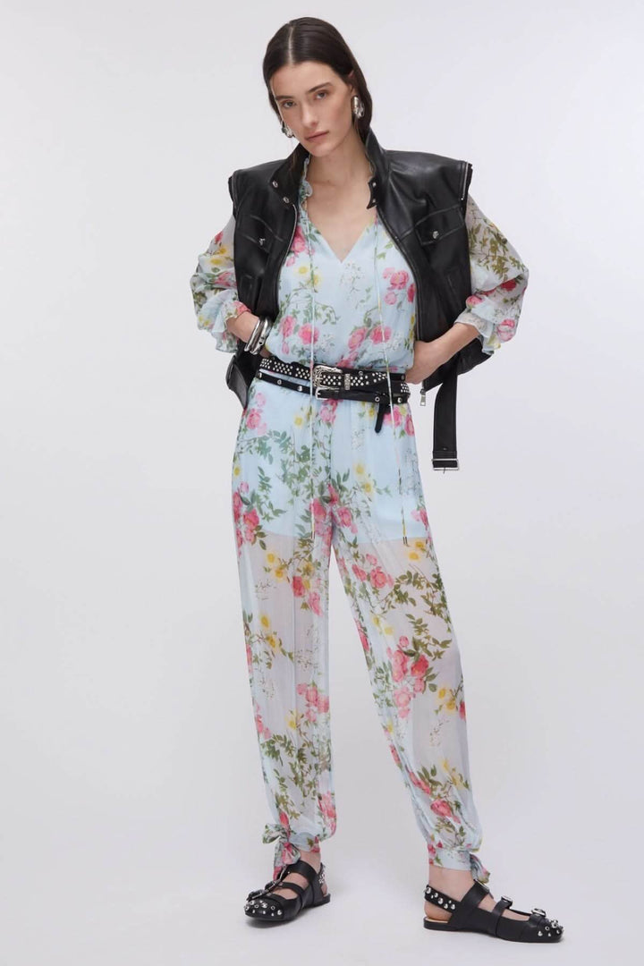 Blouse fluide à imprimé floral