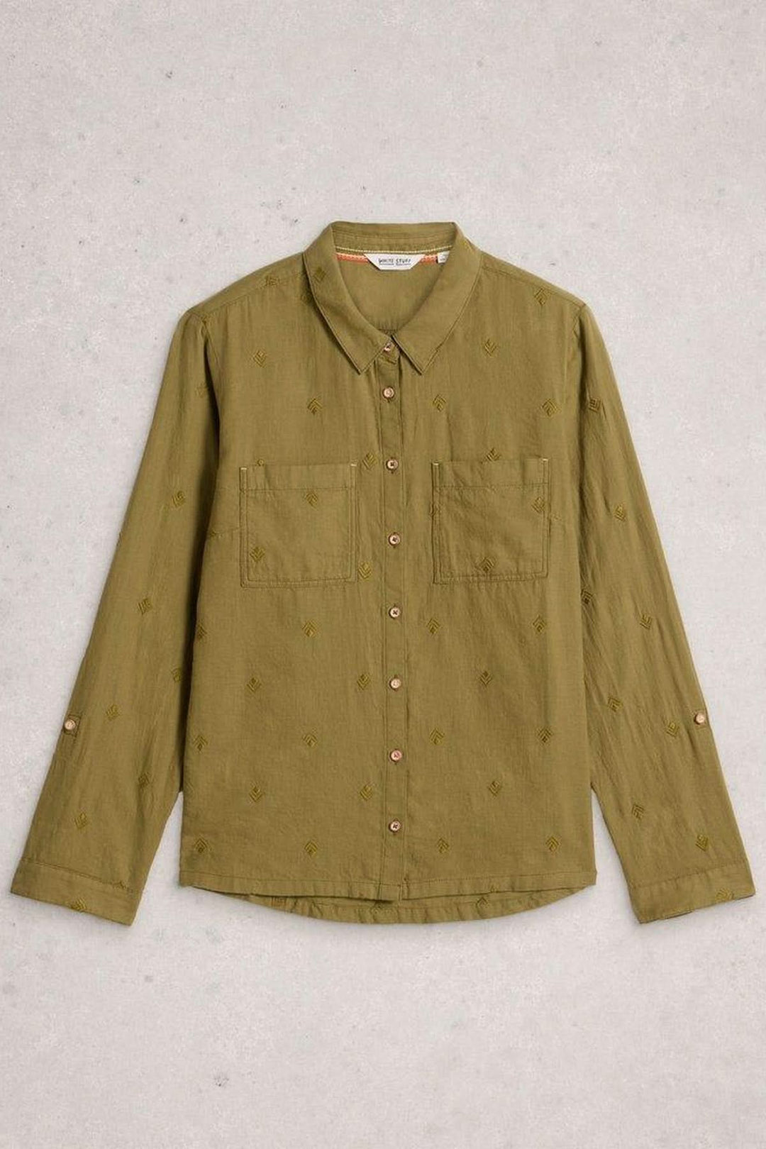 Chemise en coton manches retroussables