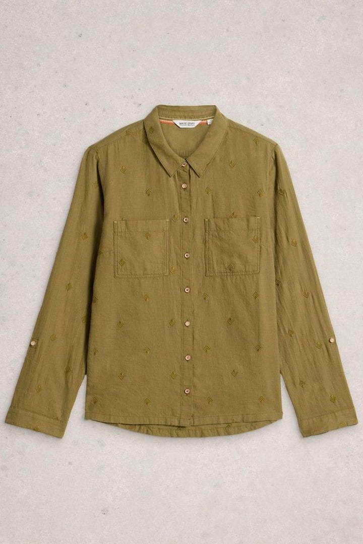 Chemise en coton manches retroussables