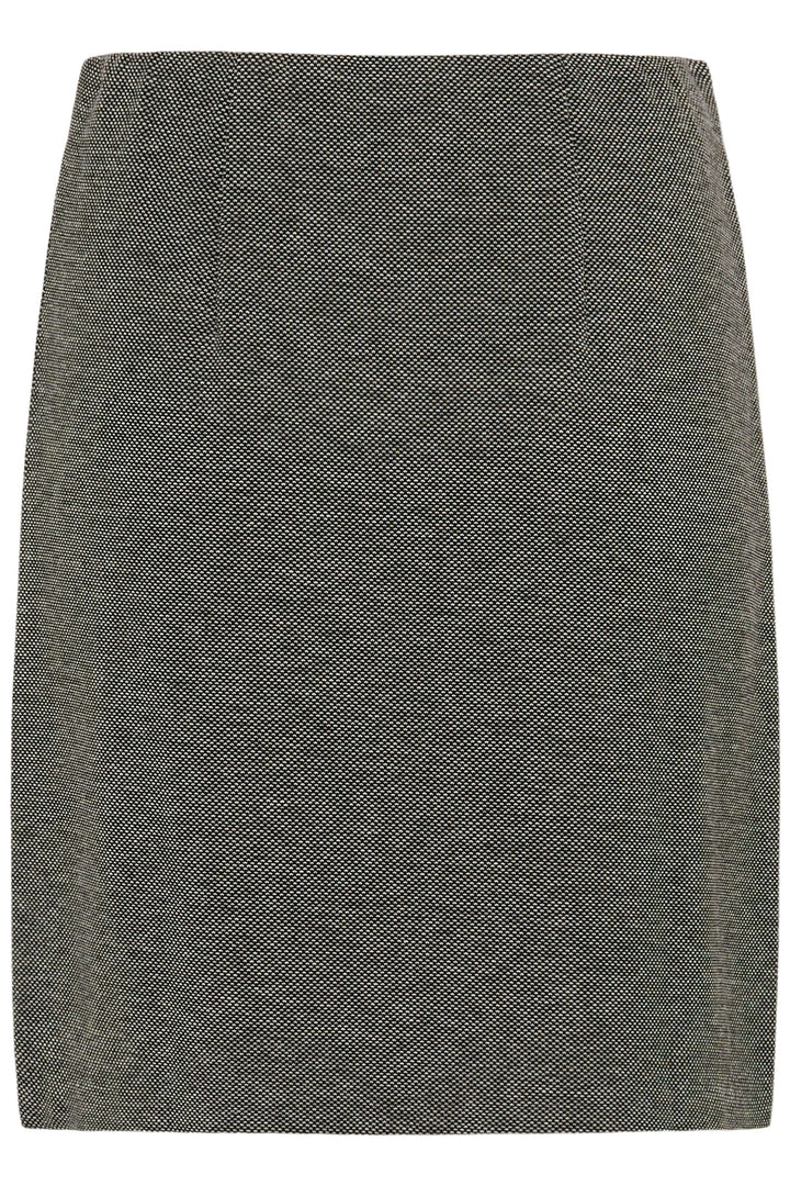 Jupe Corinne, jupe courte au design épuré, ligne droite, tissu texturé, élégance discrète, parfaite pour bureau et sorties.