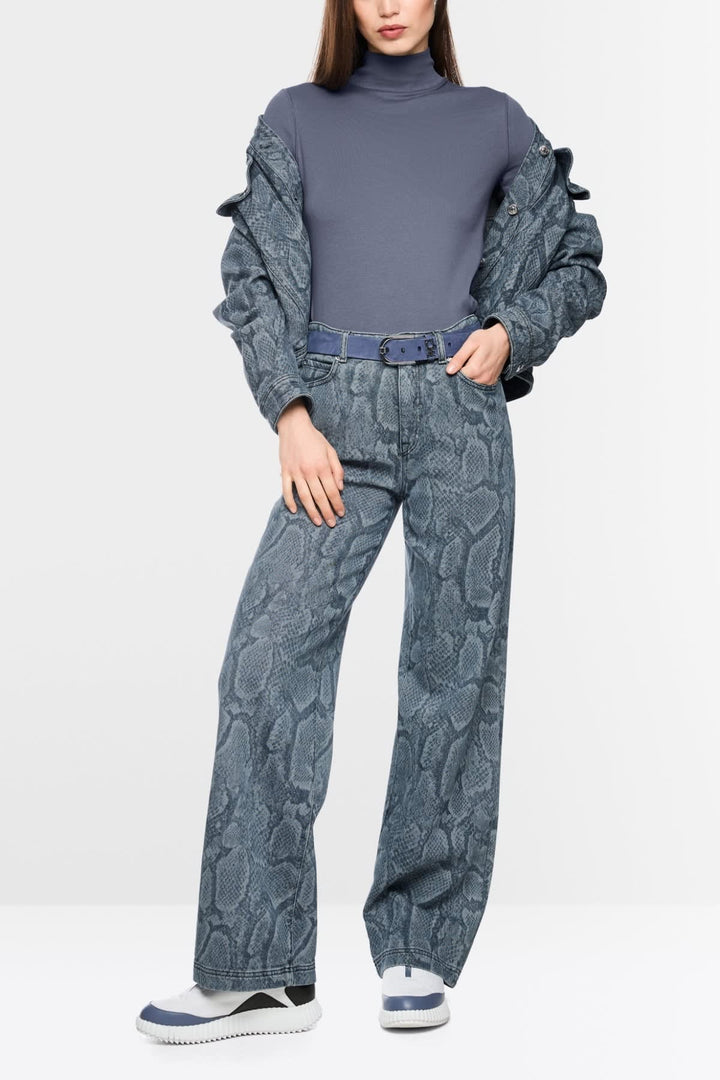 Side view of Marc Cain blue women&