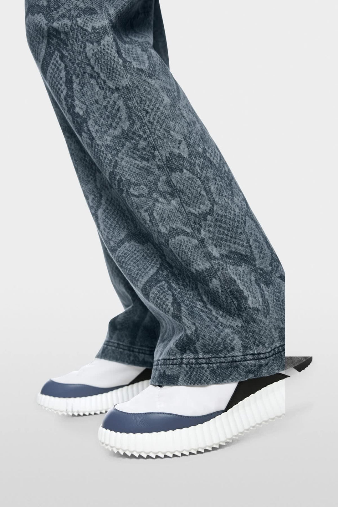 Side view of blue Marc Cain women&