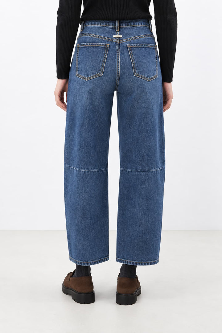 Mouro barrel jeans with a high Size for women Humility