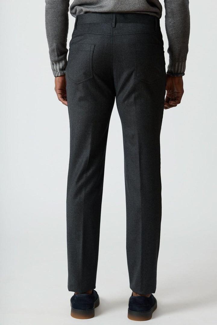 Pantalon habillé 5 poches en laine