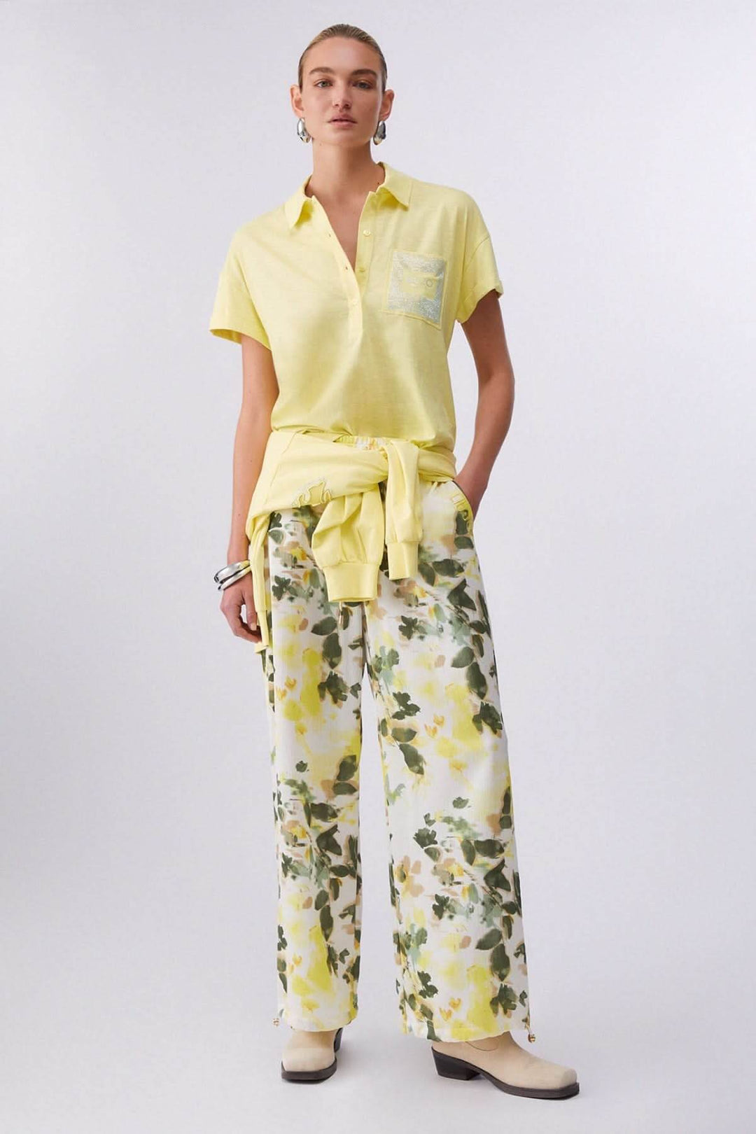 Polo à manches courtes avec poche décorative