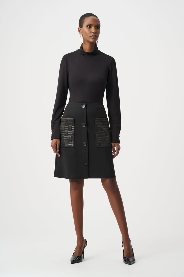 Side view of a black Joseph Ribkoff women&