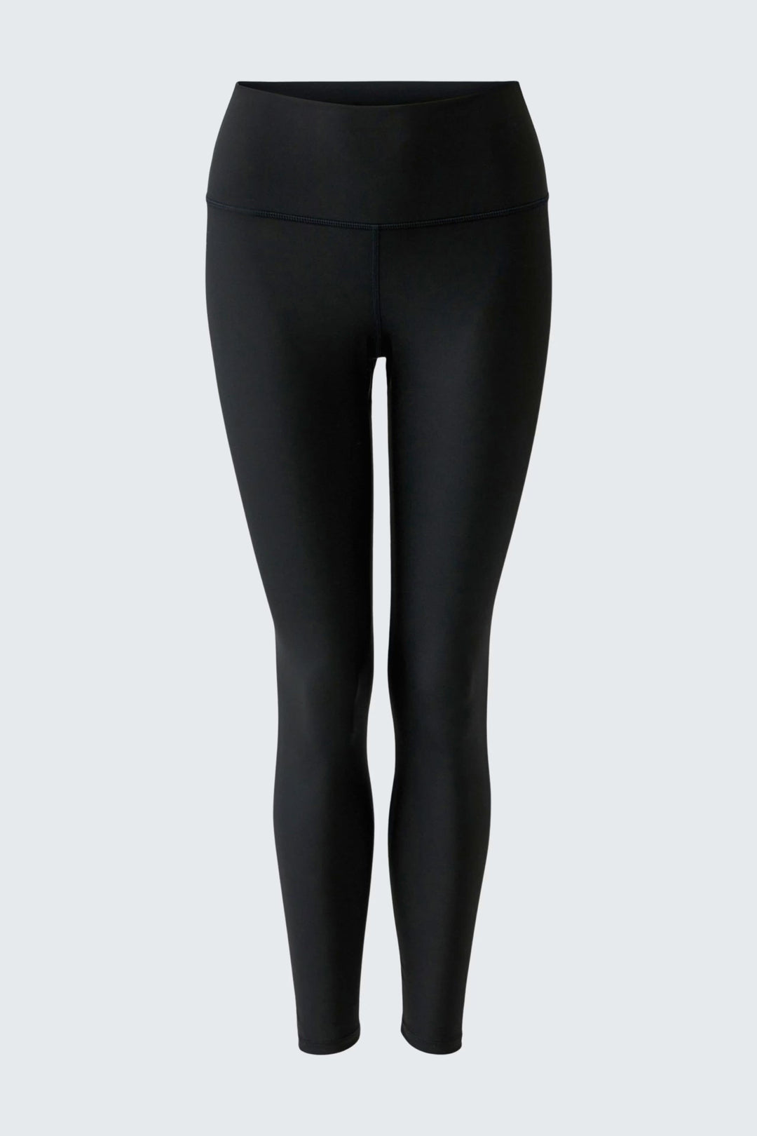 Vue de profil legging 7/8 taille haute femme noir avec bande sur le côté Oui - Valérie Simon