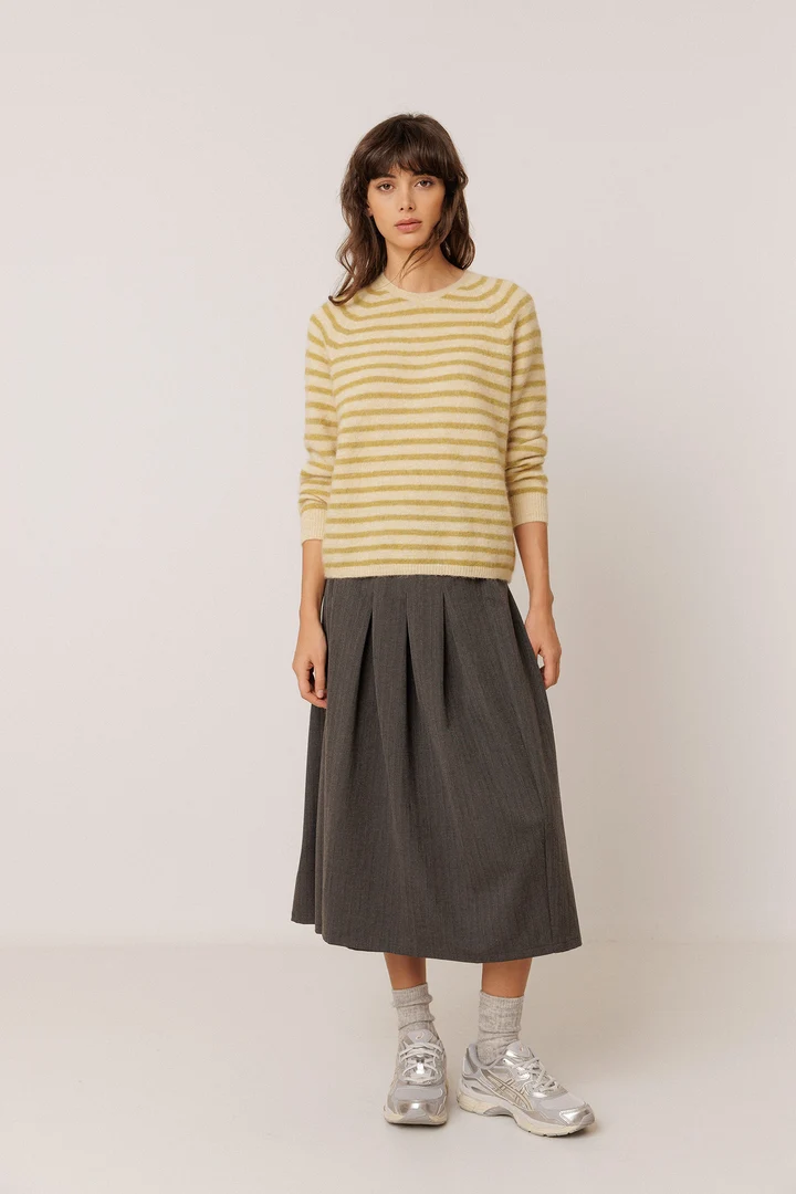 Soft knit striped sweater 