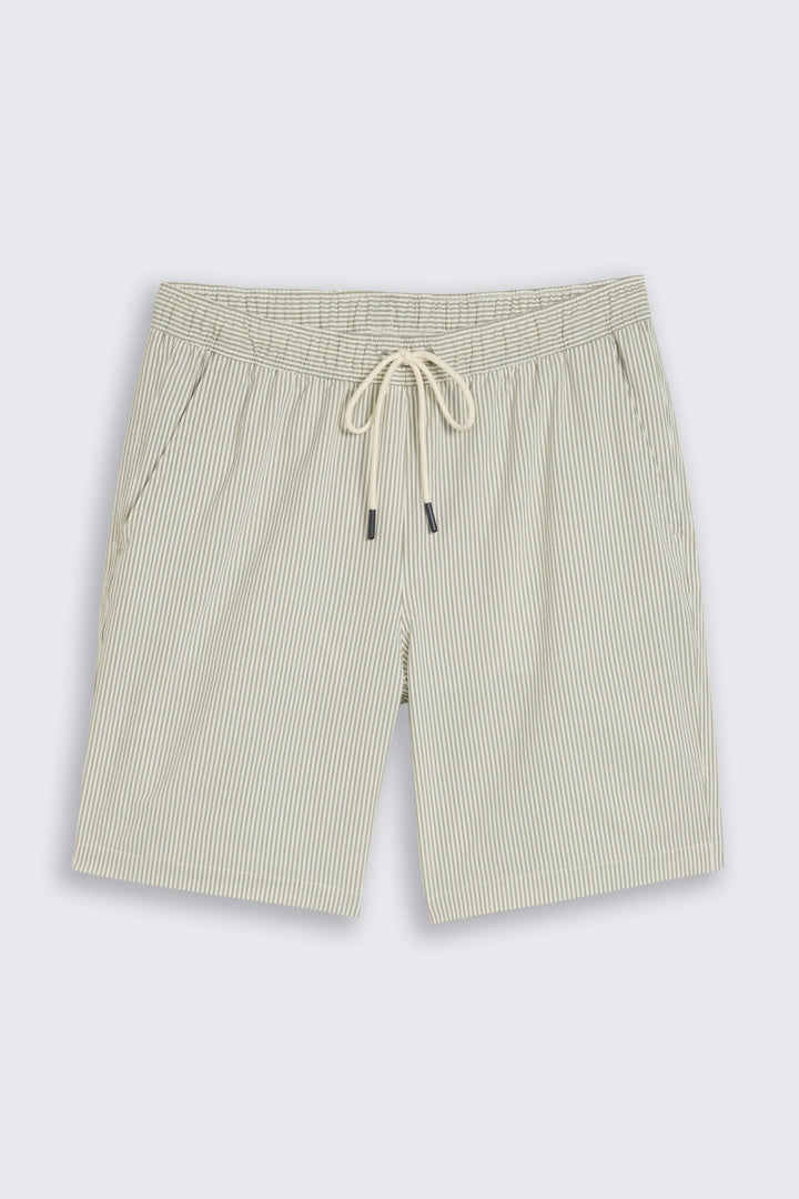 Vue de face maillot de bain Tom Tailor rayé multicolore pour homme - Valérie Simon
