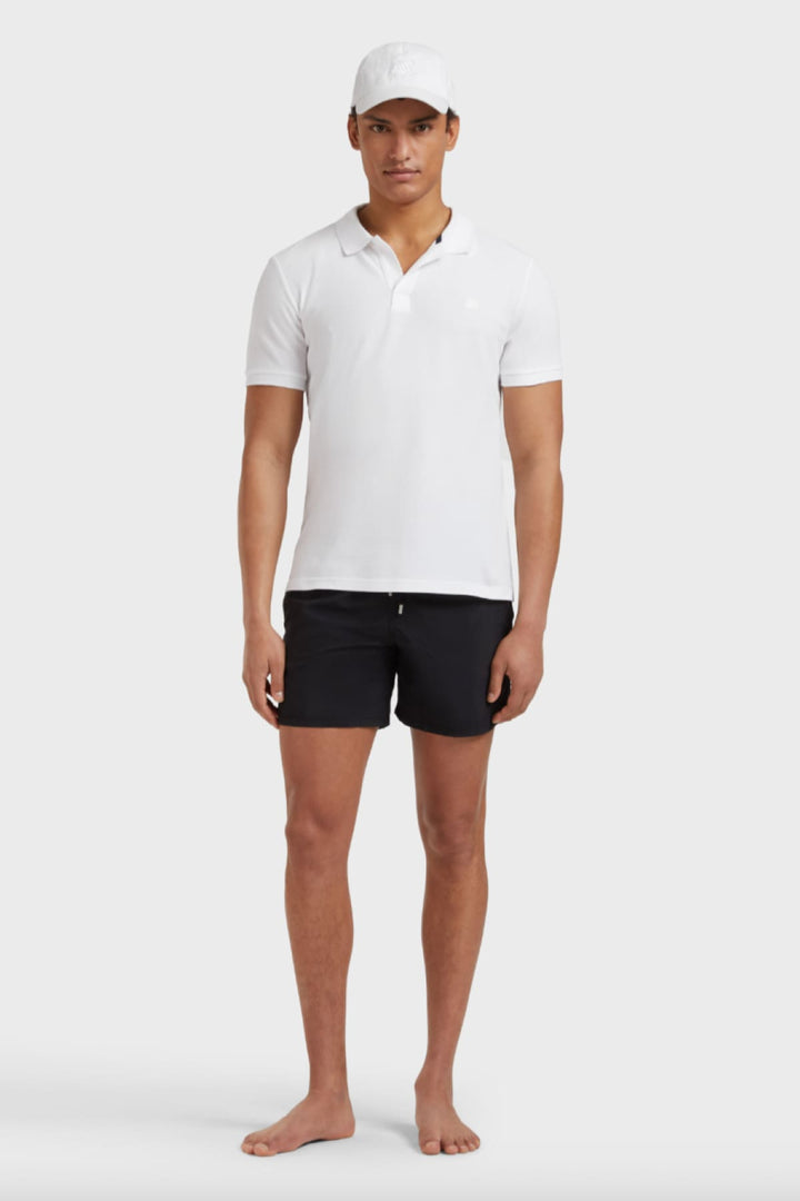 Front view of a solid blue Vilebrequin men&