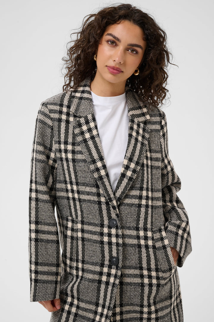Front view of a gray Kaffe women&