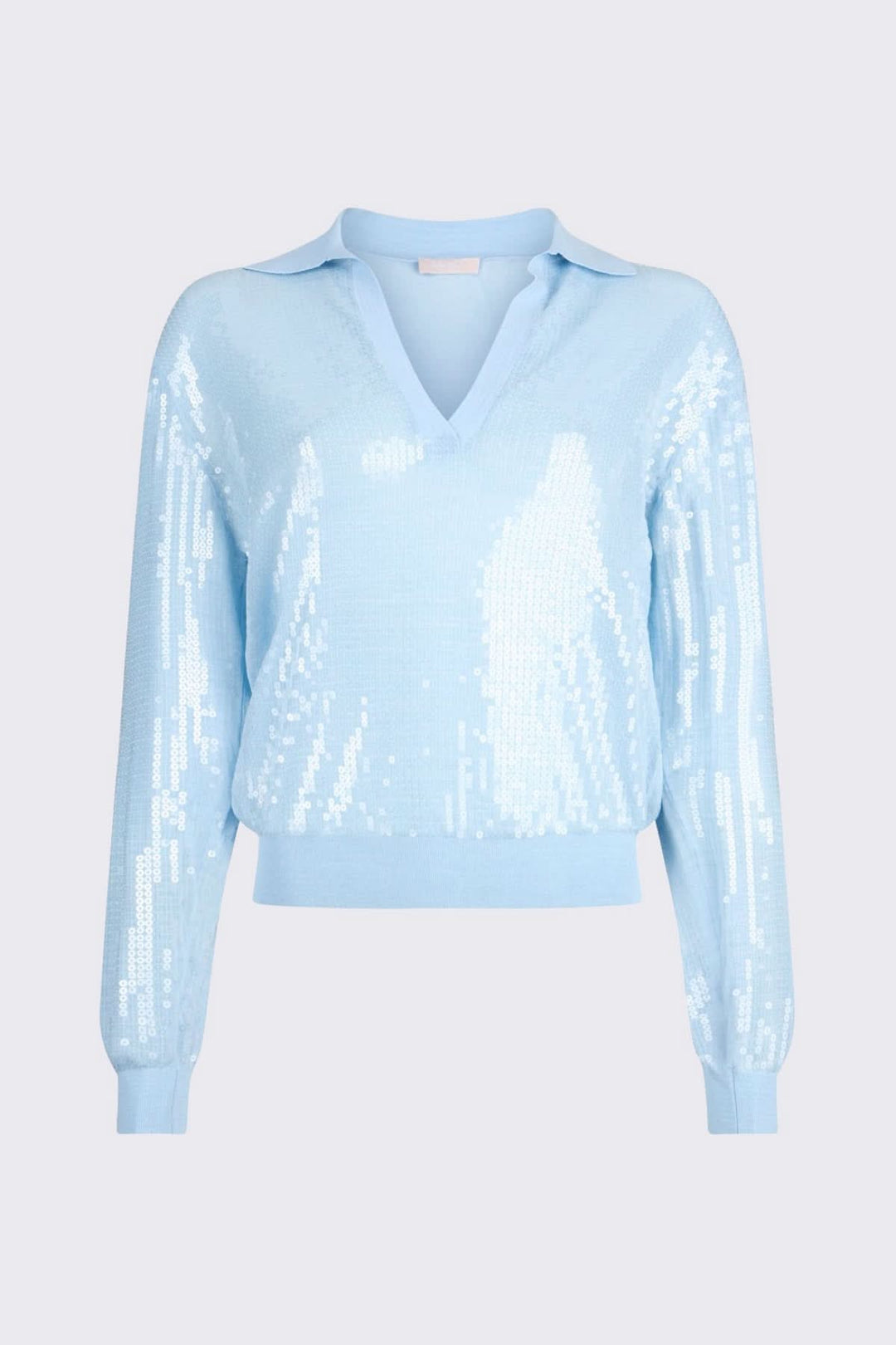 Polo à manches longues avec paillettes