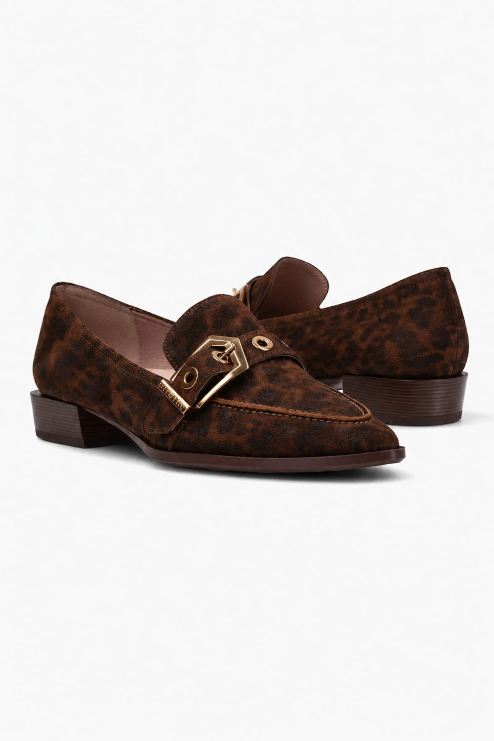 Hispanitas Women's Turin Heeled Loafers with Metal Buckle