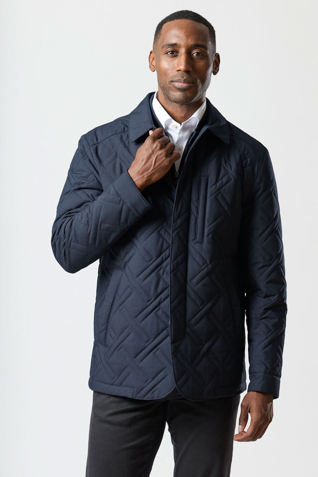Manteau matelassé technique marine