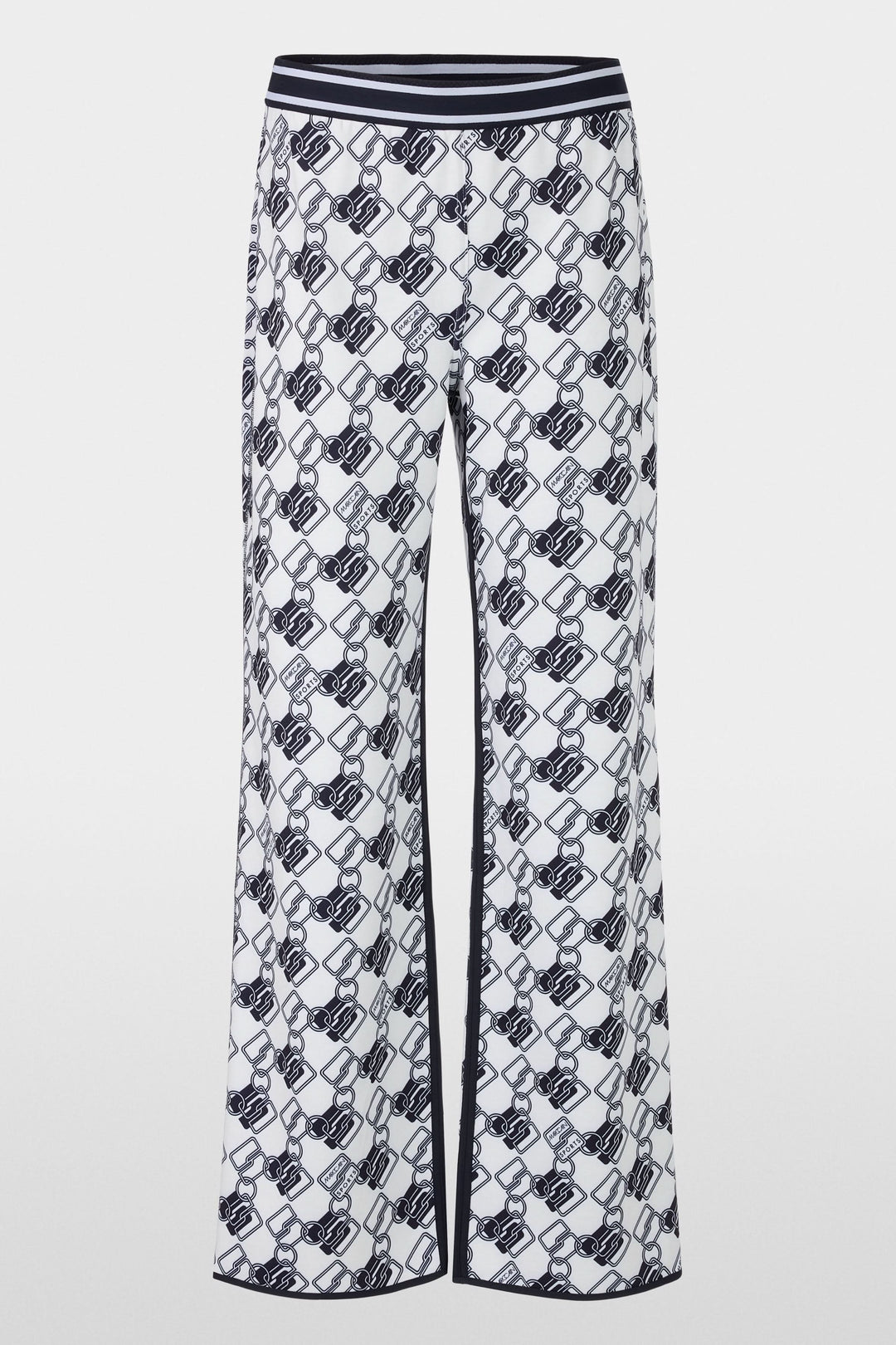 Pantalon de jogging réversible Washington avec imprimé graphique à maillons et bandes latérales contrastantes.