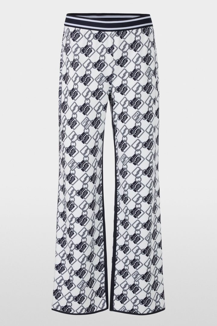 Pantalon de jogging réversible Washington avec imprimé graphique à maillons et bandes latérales contrastantes.