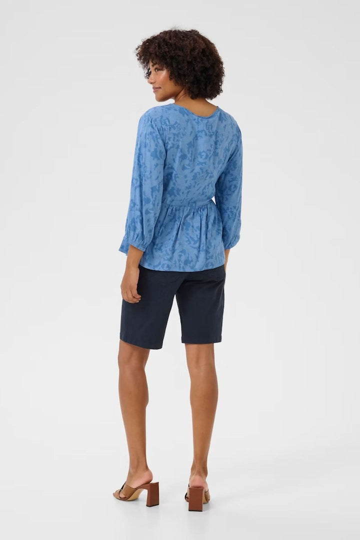 Round neck blouse