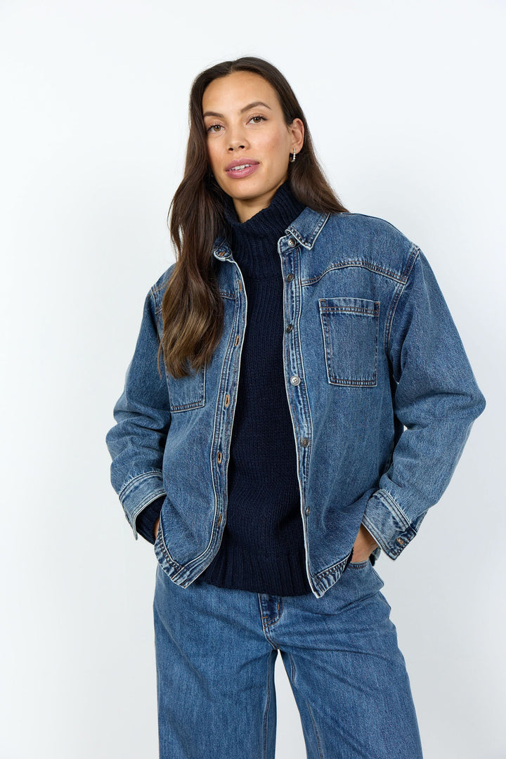 Heda denim jacket with patch pockets 