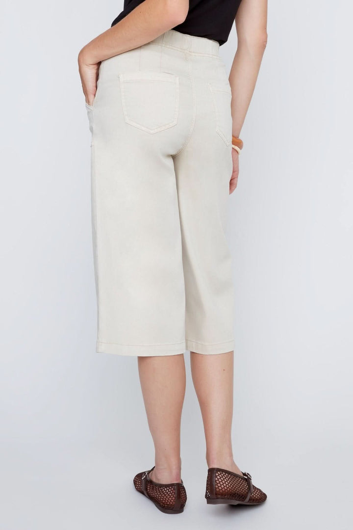 Wide-leg capri pants