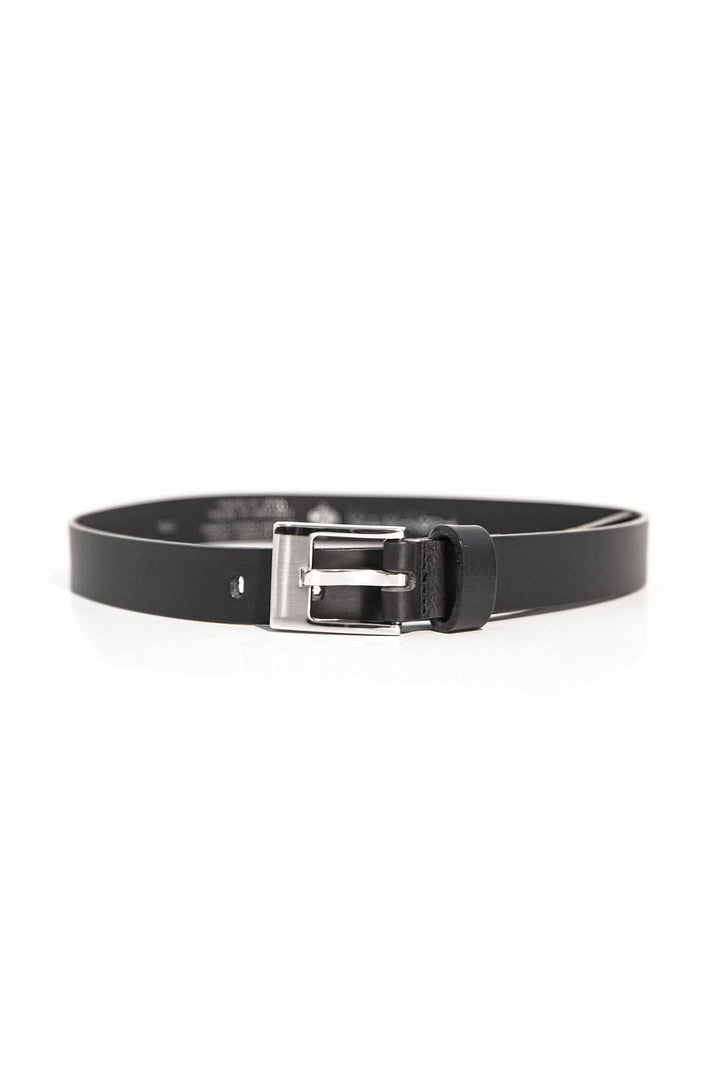 Ceinture simple en cuir noir, 92 cm de long, 2 cm de large, parfaite pour tous vos looks.