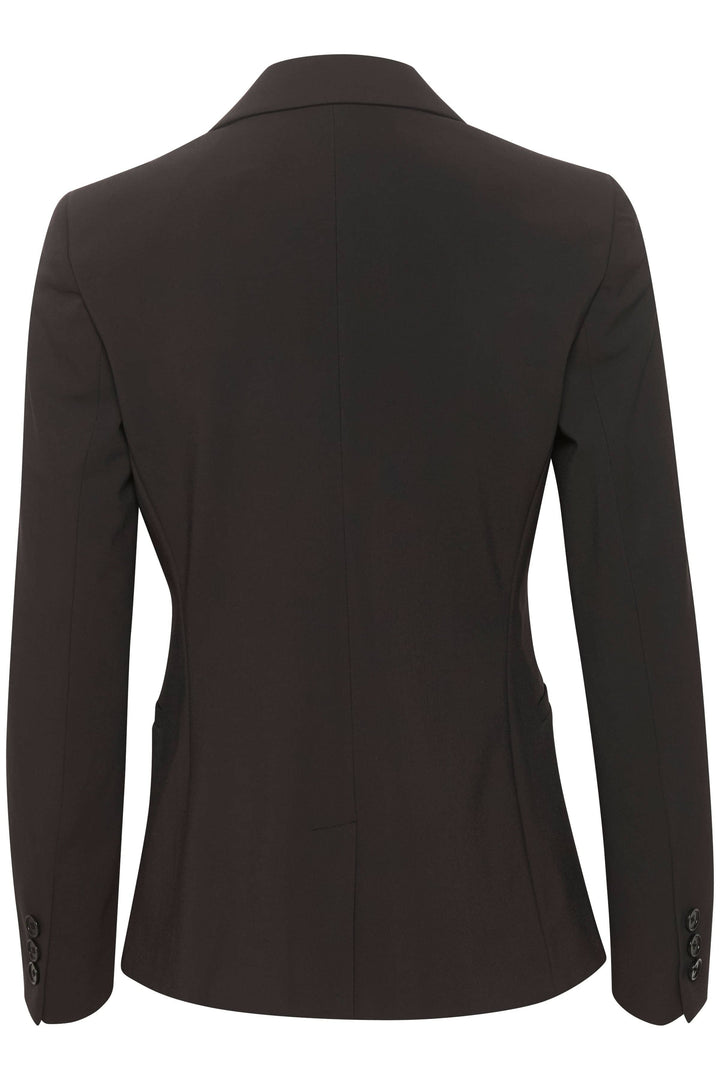 Veston de voyage Zeal vue arrière, coupe slim, tissu souple idéal pour les voyages.