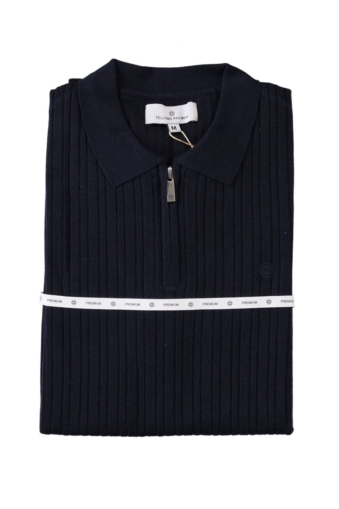 Polo manches courtes à maille texturée
