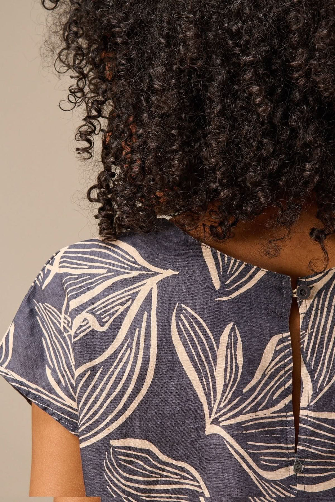 Blouse imprimée à manches courtes