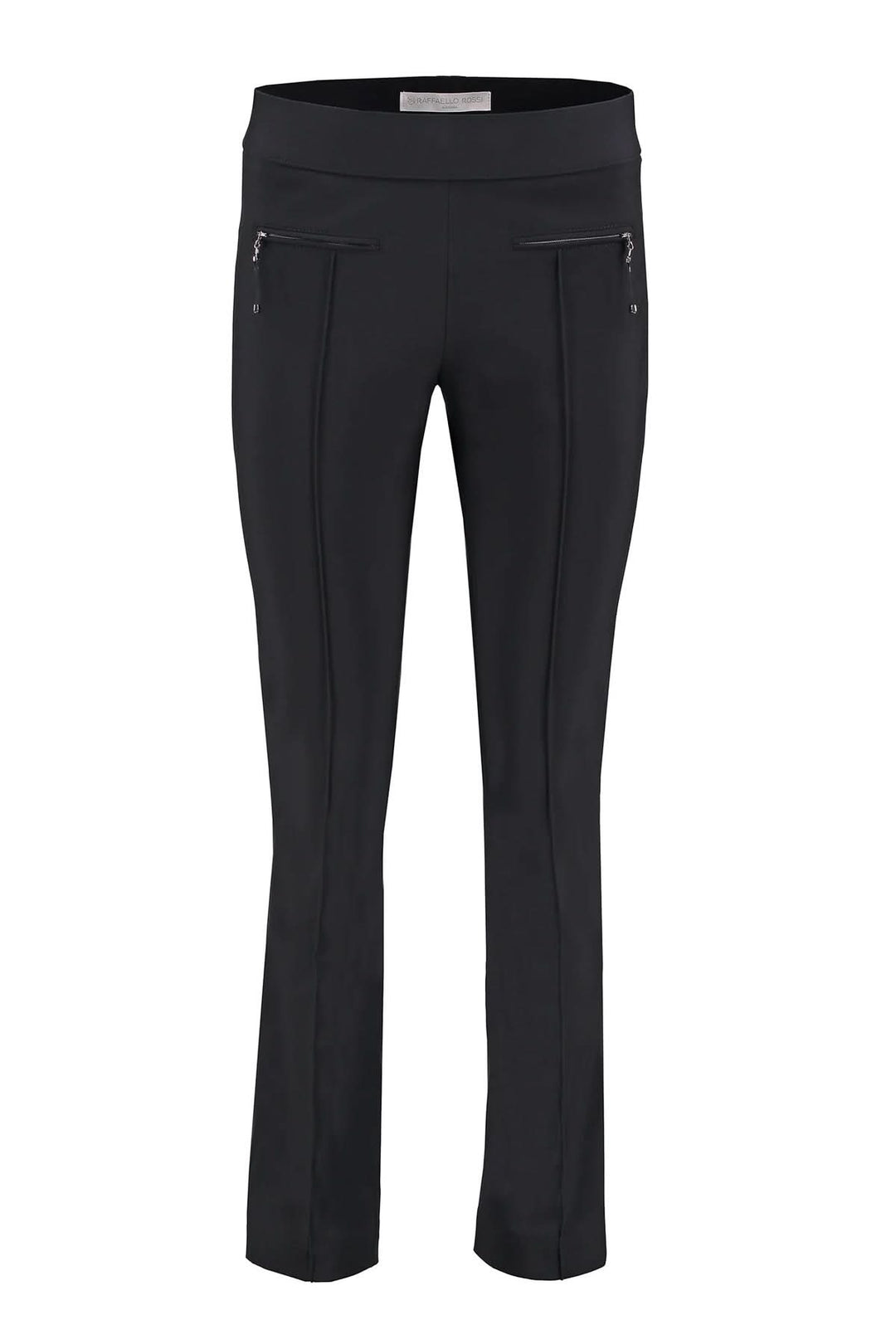 Pantalon ponté taille élastique à pinces cousues