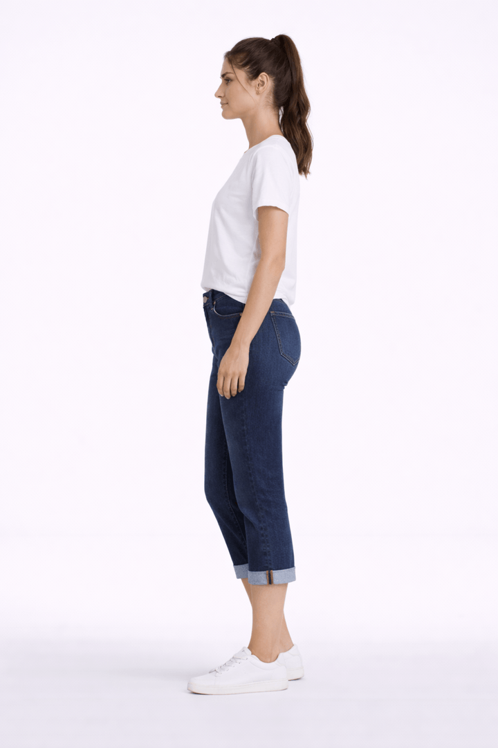 Pantalon capri ajusté