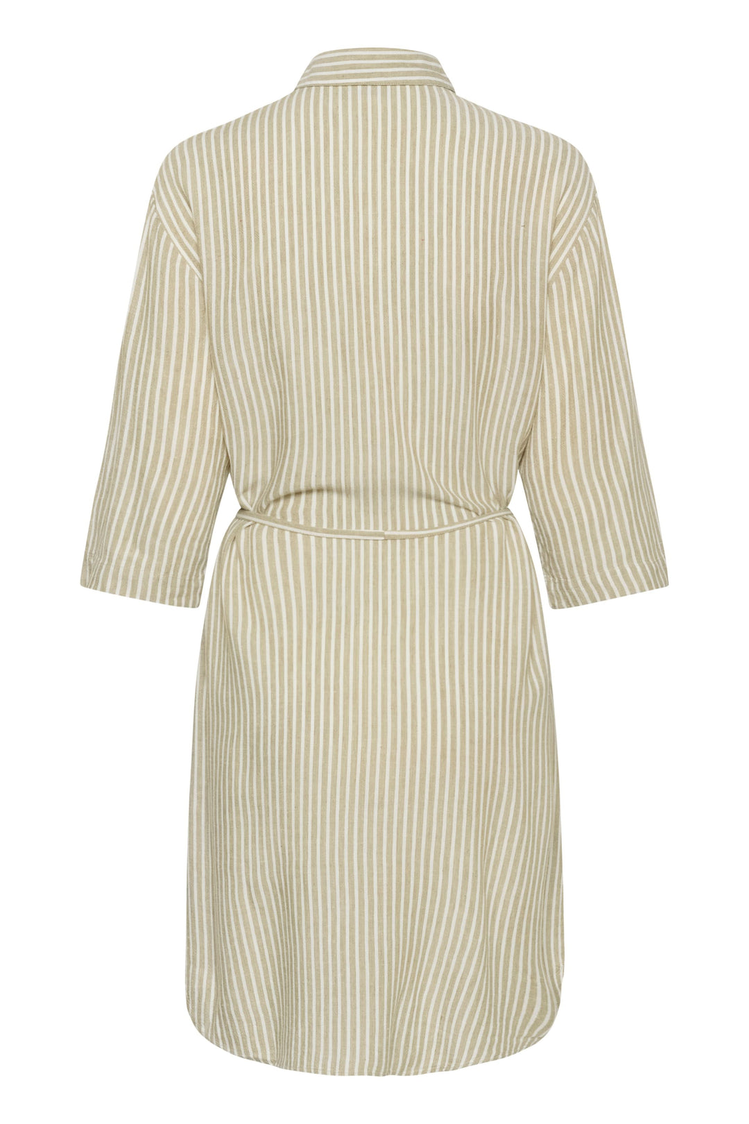 Milia Striped Shirt Dress with Belt