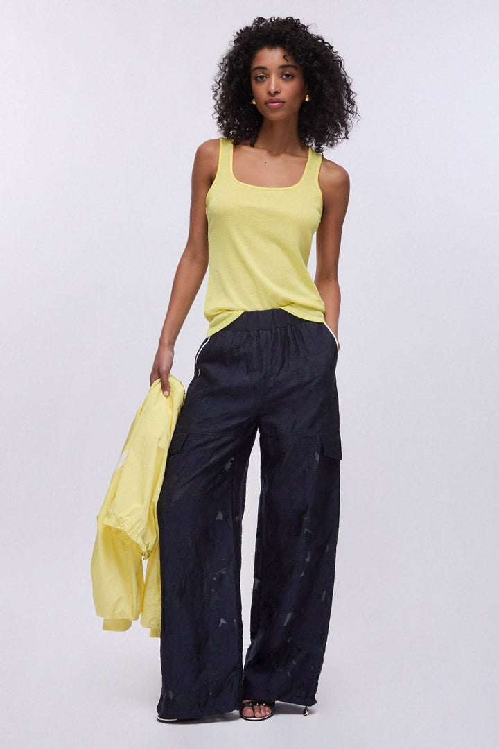 Pantalon jogging large à poches cargo