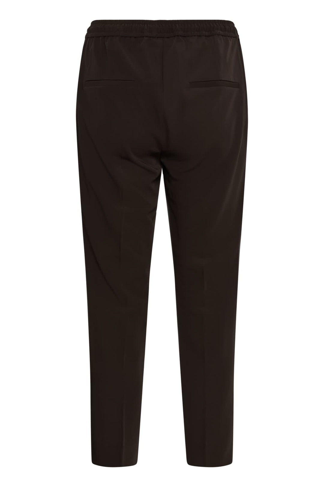 Vue frontale pantalon habillé Inwear pour femme noir avec plis élégants - Valérie Simon