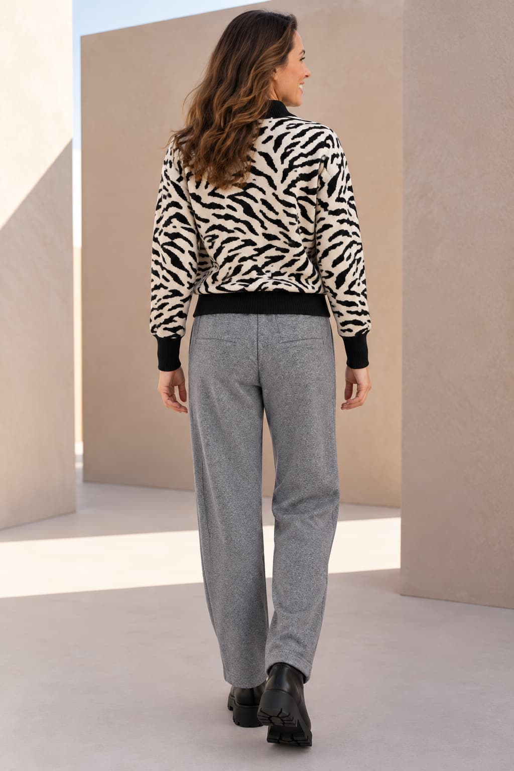 Pantalon décontracté à jambe large pour femme kennys