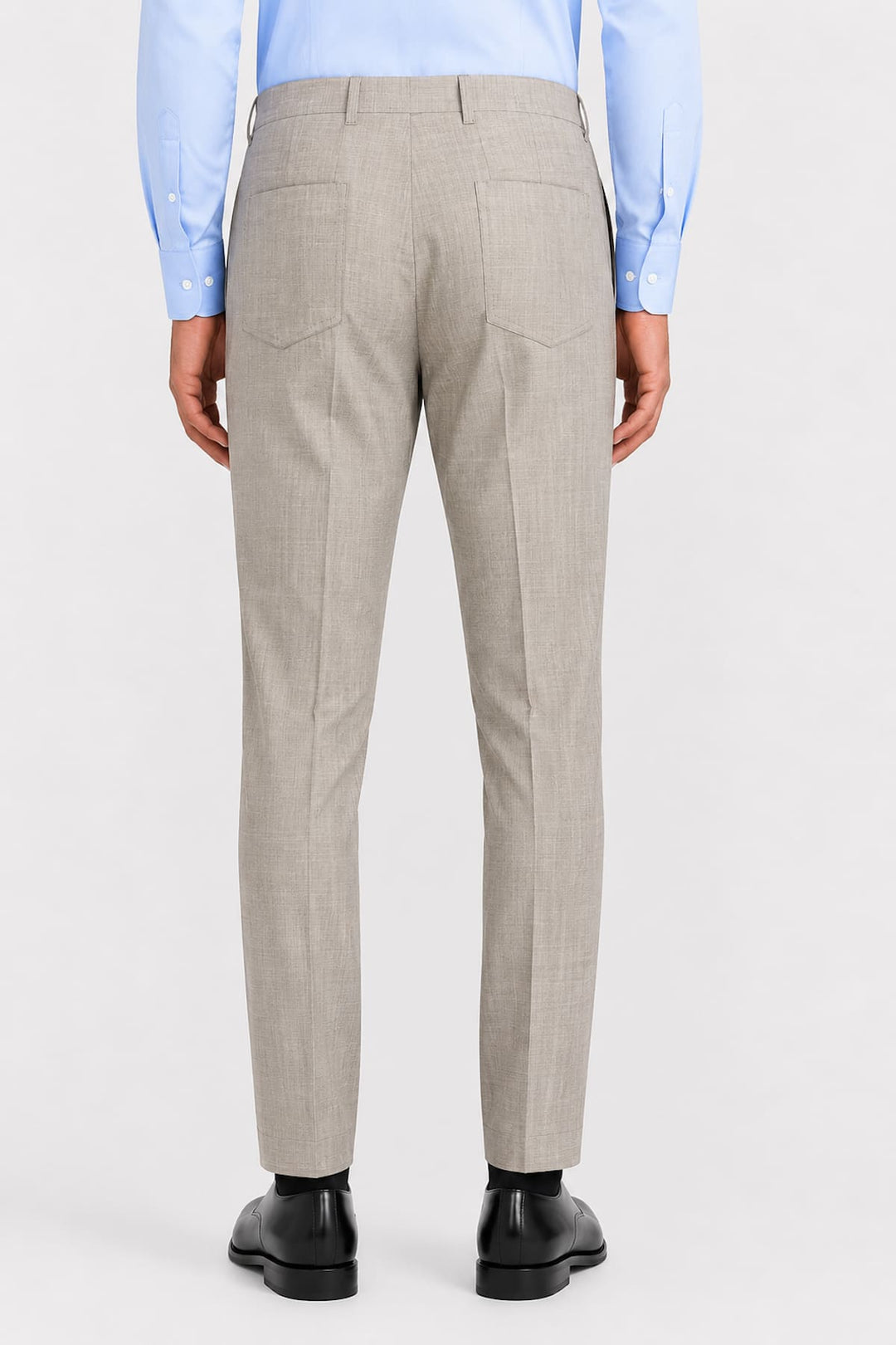 Vue latérale pantalon habillé Corneliani pour homme noir 5 poches - Valérie Simon