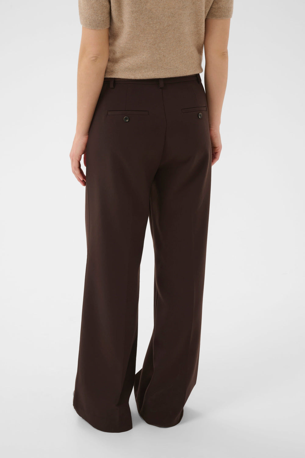 Front view of Women's Ninnesa wide-leg dress pants Part Two