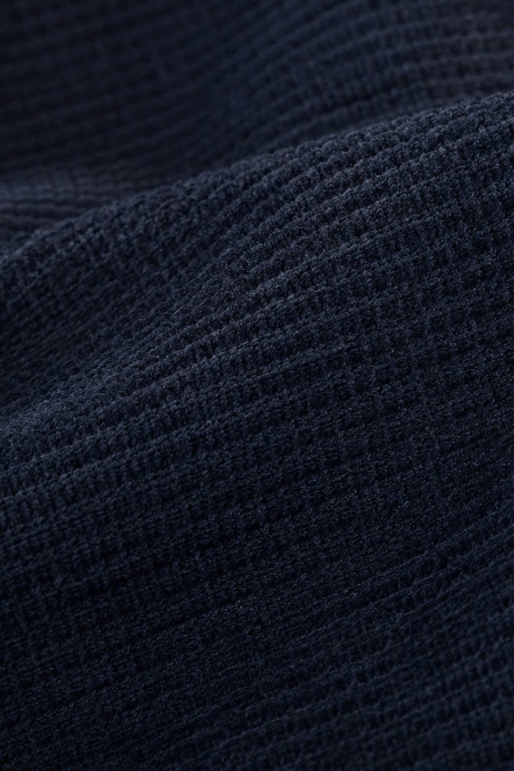 Vue de côté pantalon chino Meyer homme marron texturé coton biologique - Valérie Simon
