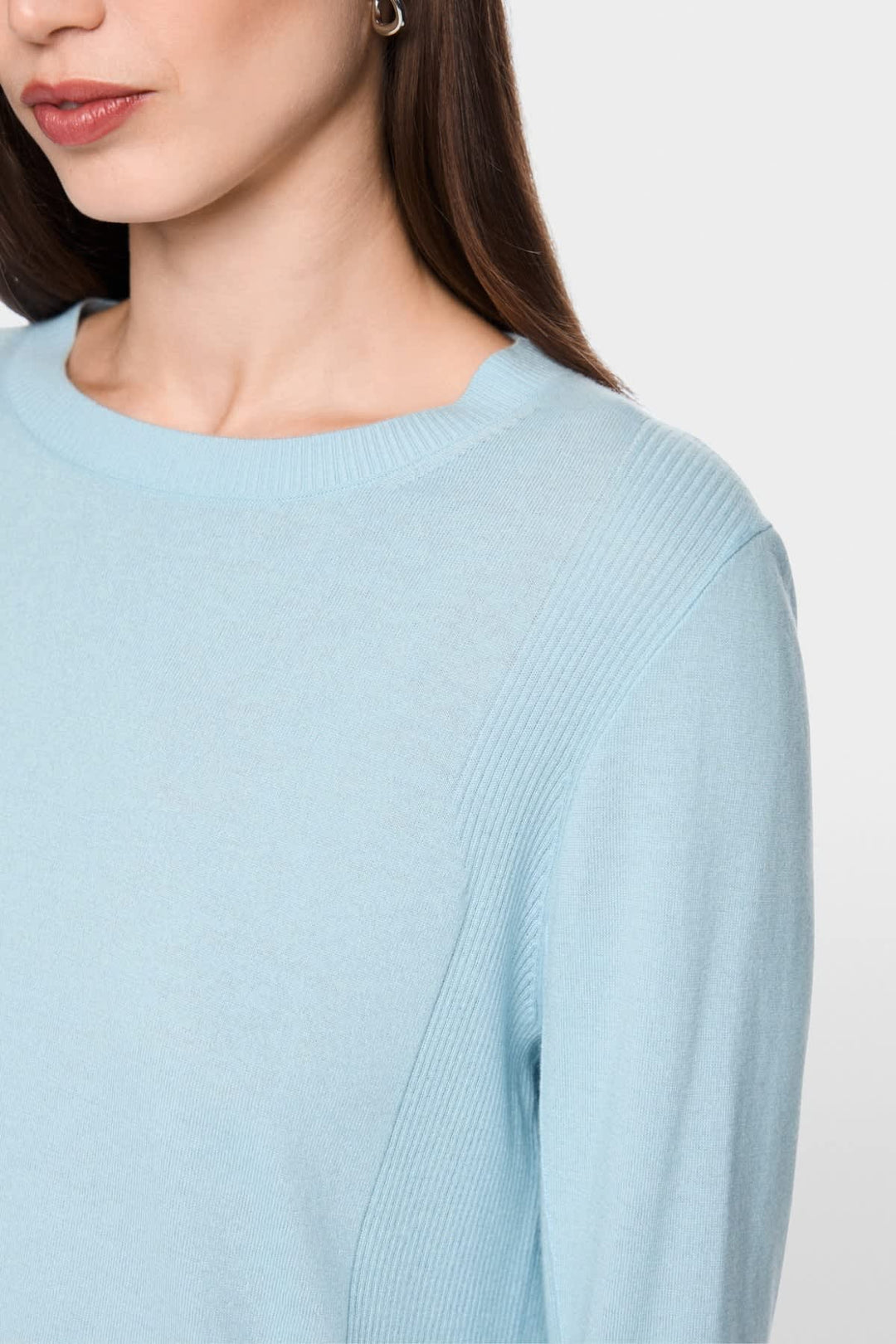 Rear view of a lightweight gray Marc Cain women&