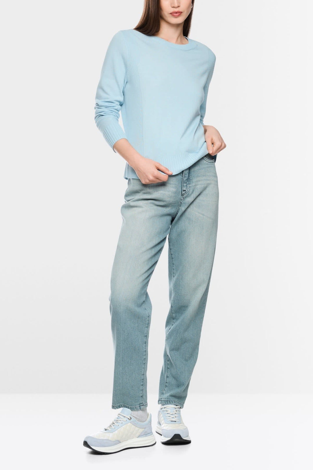 Front view of a lightweight gray Marc Cain women&