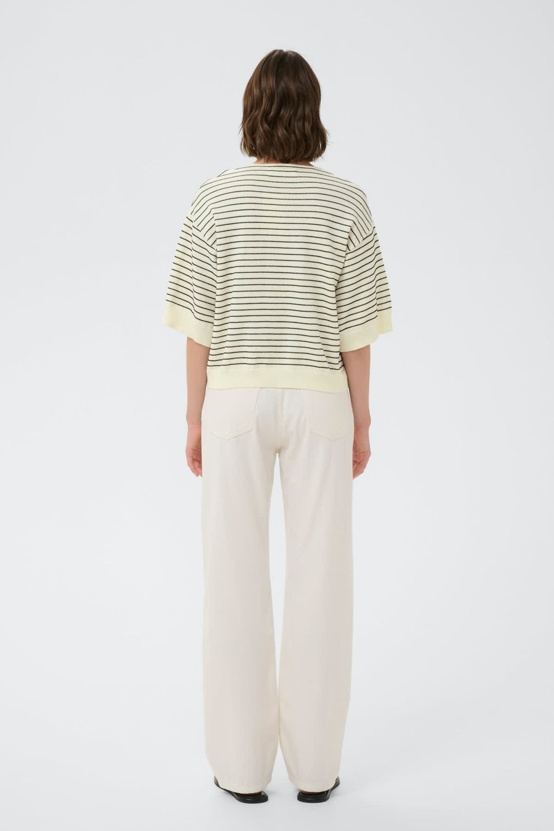Detailed view: DANAIW Striped T-shirt Inwear for women, multicolored with embroidery - Valérie Simon