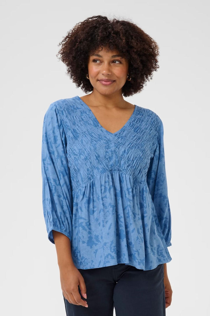 Round neck blouse