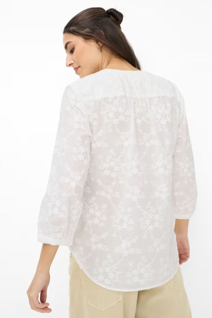 VELIA Lightweight Sweater with Floral Embroidery