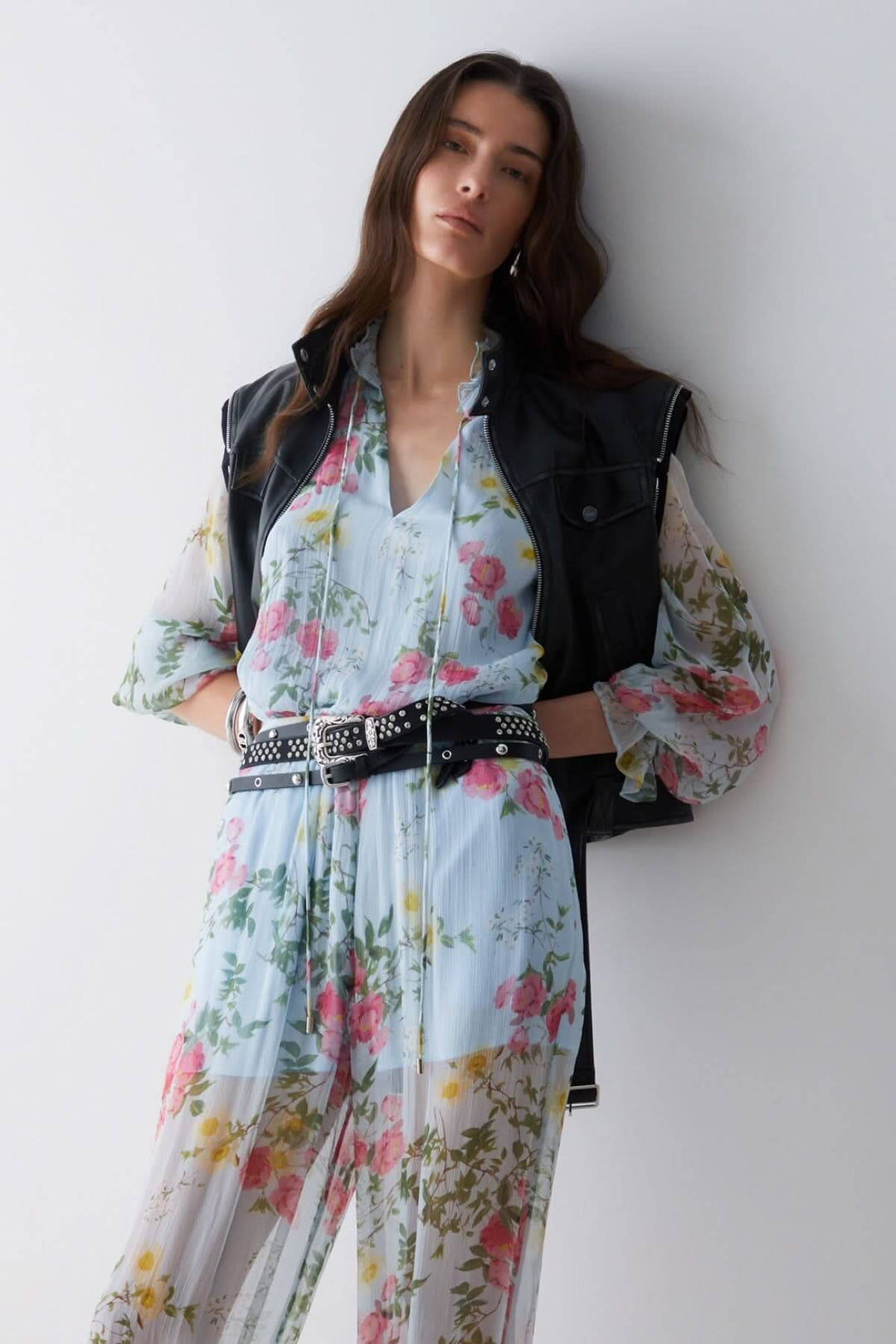 Blouse fluide à imprimé floral