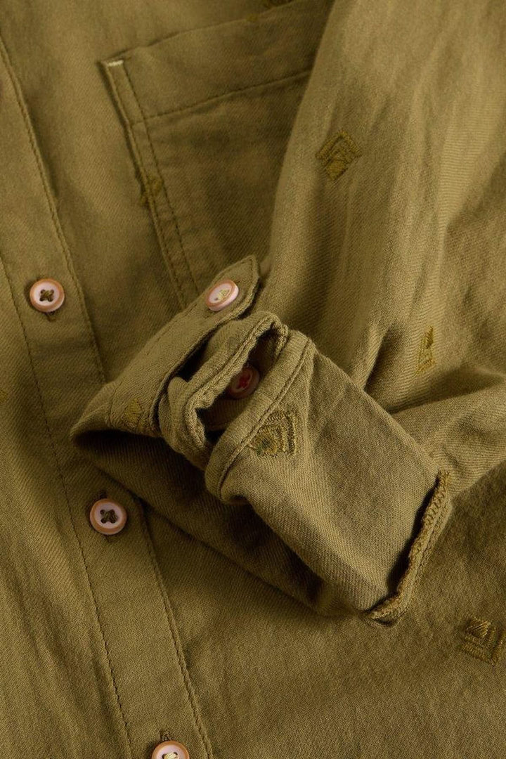 Chemise en coton manches retroussables